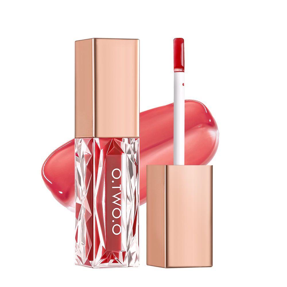 0.TWO.O Clear Crystal Berry Lip Gloss Lipstick Makeup Lip Cream Long