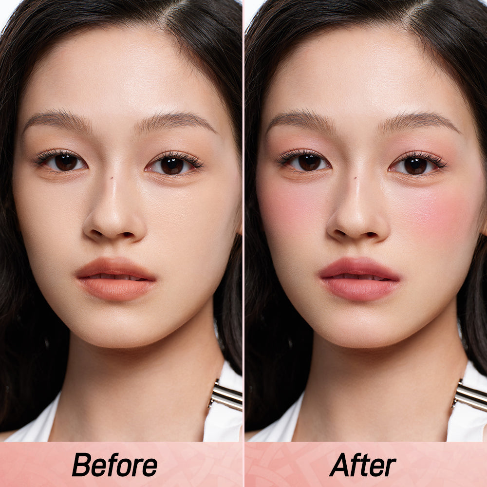 O.TWO.O Haute Dual Color Silky-Soft Lip & Cheek Stick Two-Color Combination Three Uses Soft Matte