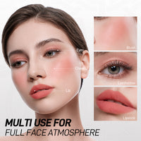 O.TWO.O Haute Dual Color Silky-Soft Lip & Cheek Stick Two-Color Combination Three Uses Soft Matte