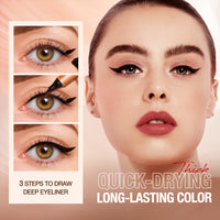 2 In 1 Eyeliner Black +Eyelash Curler