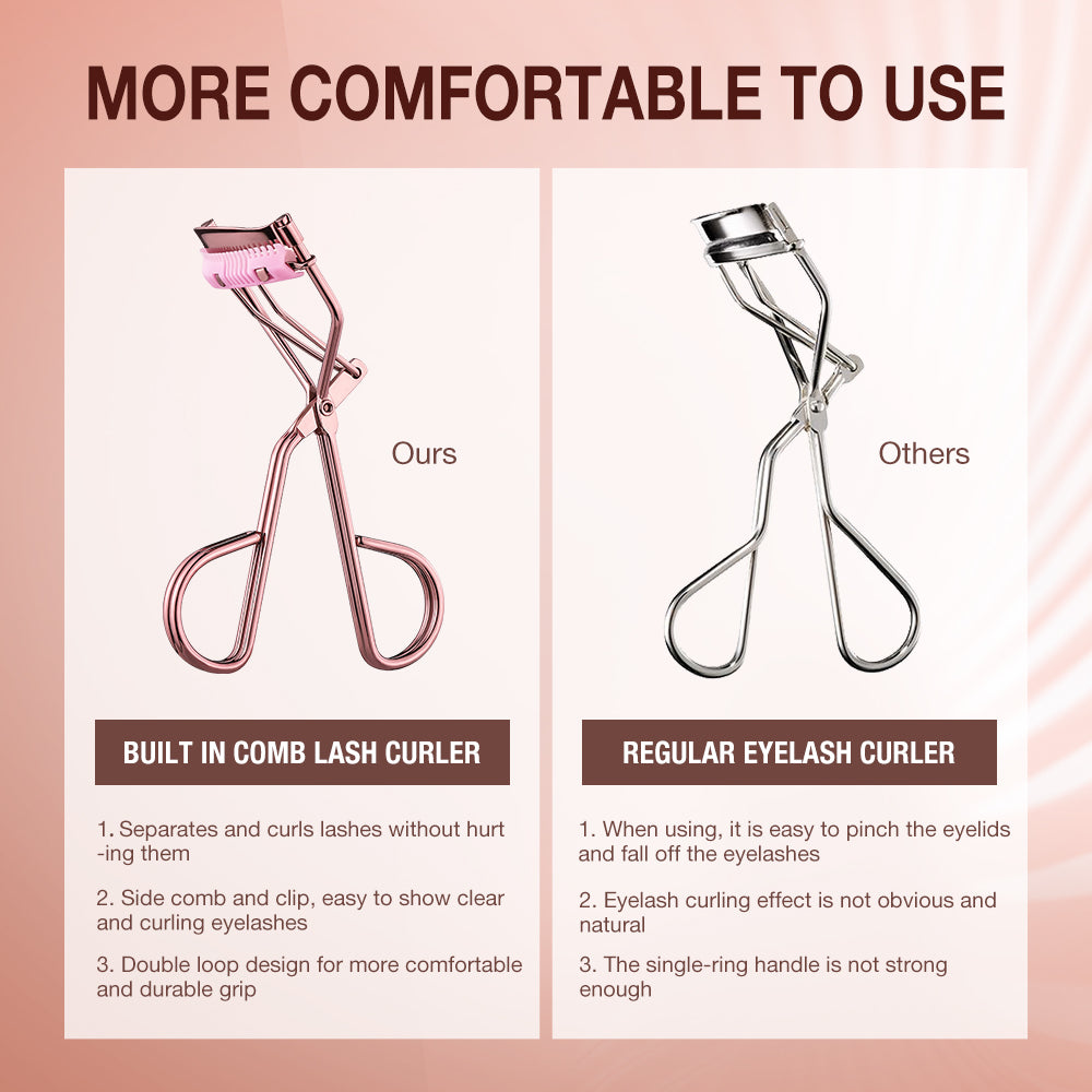 Pink Comb Eyelash Curler