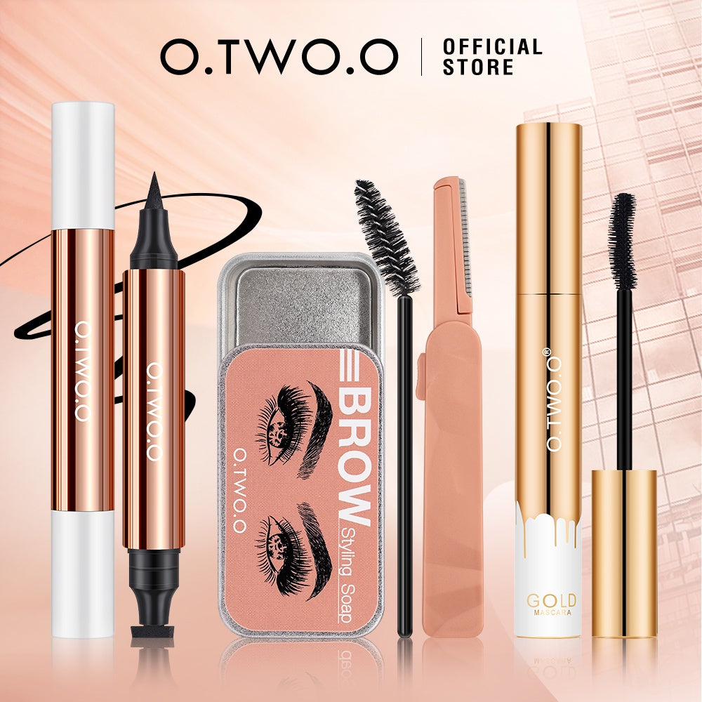 3 buah/set Eyeliner + Maskara + Gel Sabun Alis