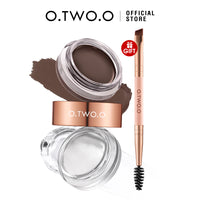 2-in-1 Eyebrow  Long-lasting Hold Color Locking  FLUFF SHAPING BROW WAX & BROW CREAM 3D Wild Eyebrows