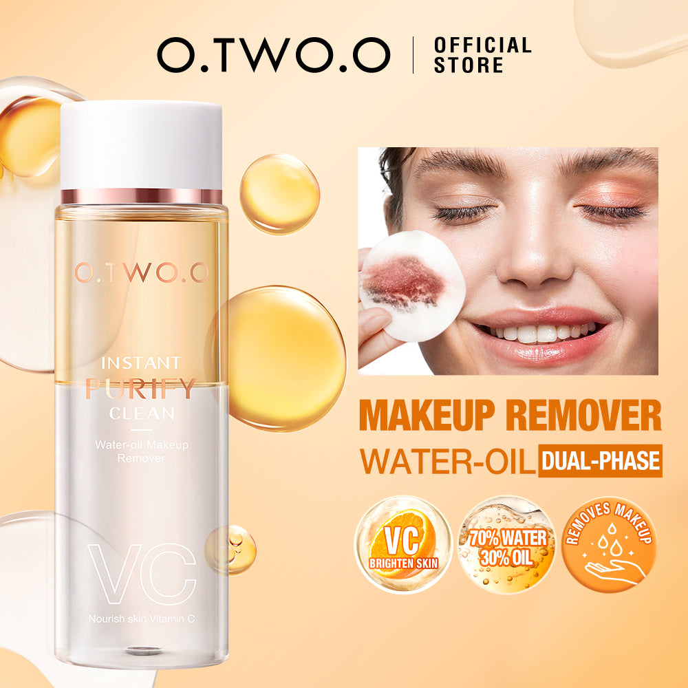 Water-Oil Dual-Phase Makeup Remover VC Essence Brighten skin Gentle Non-Irritating