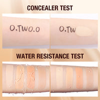 O.TWO.O Bedak Padat & Concealer Set 2PCS Full Coverage Waterproof Oil Control Long Lasting Matte Finish