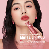 Two Piece Lip Glaze Set Ultra Stay Lolepop Matte Lipstick Lipcream & Velvet Matte Liptint Lip & Cheek Mud