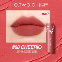 Two Piece Lip Glaze Set Ultra Stay Lolepop Matte Lipstick Lipcream & Velvet Matte Liptint Lip & Cheek Mud