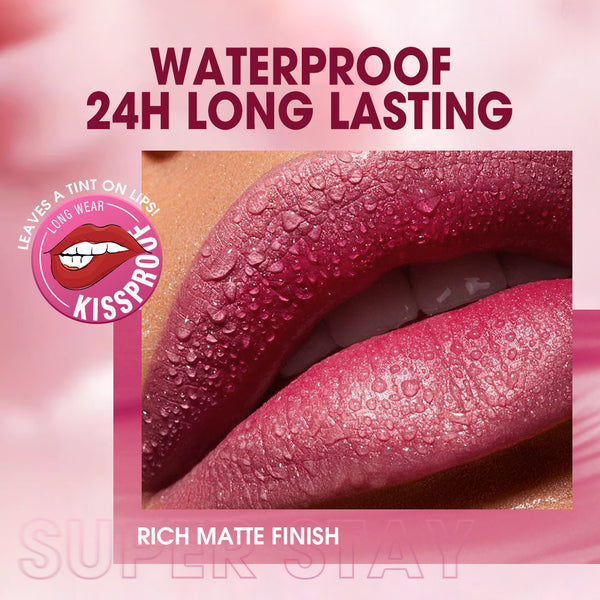 Two Piece Lip Glaze Set Ultra Stay Lolepop Matte Lipstick Lipcream & Velvet Matte Liptint Lip & Cheek Mud