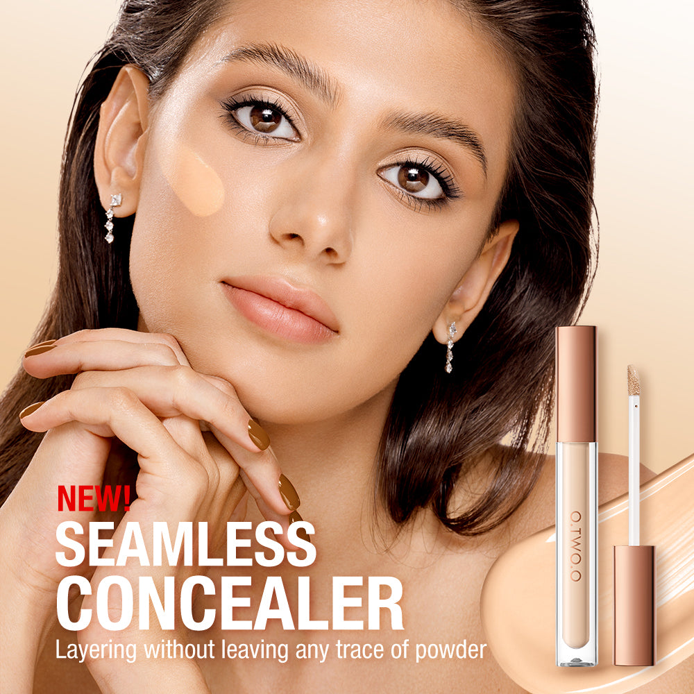 O.TWO.O Bedak Padat & Concealer Set 2PCS Full Coverage Waterproof Oil Control Long Lasting Matte Finish
