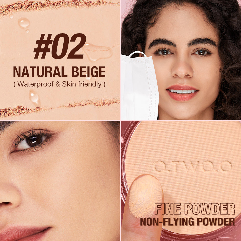 O.TWO.O Bedak Padat & Concealer Set 2PCS Full Coverage Waterproof Oil Control Long Lasting Matte Finish