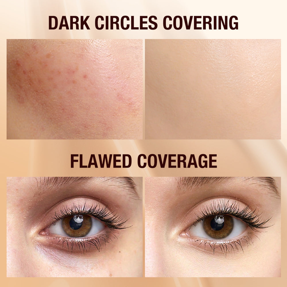O.TWO.O Bedak Padat & Concealer Set 2PCS Full Coverage Waterproof Oil Control Long Lasting Matte Finish
