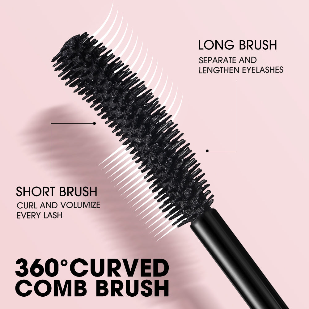 Haute Volumizing Waterproof Mascara High-definition Eyelashes Glamorous Hold Waterproof Smudge-resistant