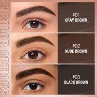 2-in-1 Eyebrow  Long-lasting Hold Color Locking  FLUFF SHAPING BROW WAX & BROW CREAM 3D Wild Eyebrows