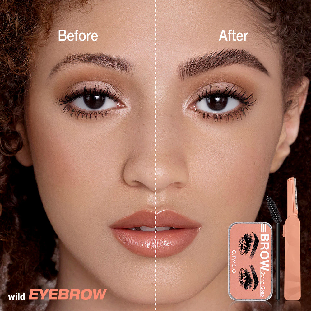 3pcs/set Eyeliner+ Mascara + Eyebrow Soap Gel