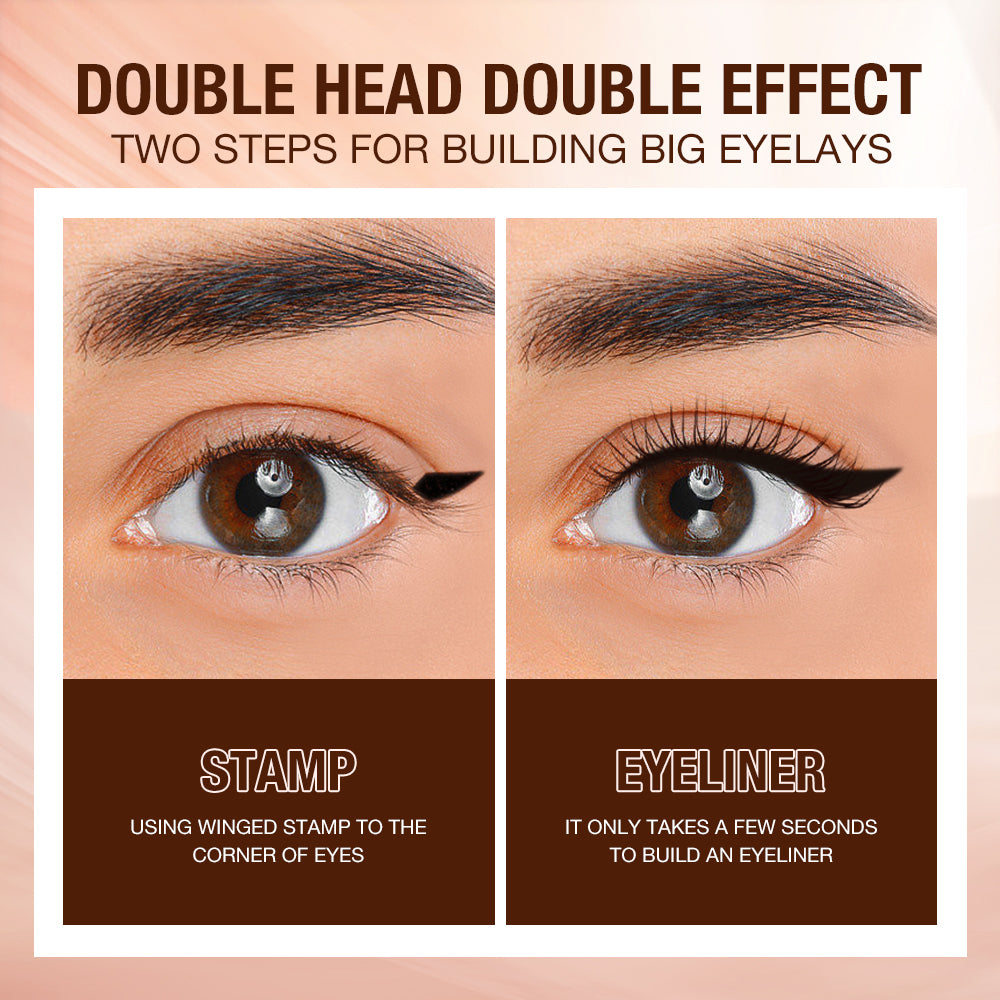 Eyeliner Hitam 2 In 1 + Penjepit Bulu Mata