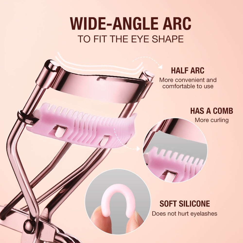 Pink Comb Eyelash Curler